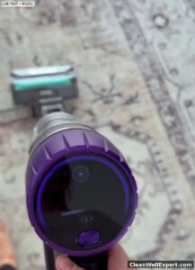 Shark PowerDetect stick vacuum smart digital LED display monitoring battery runtime