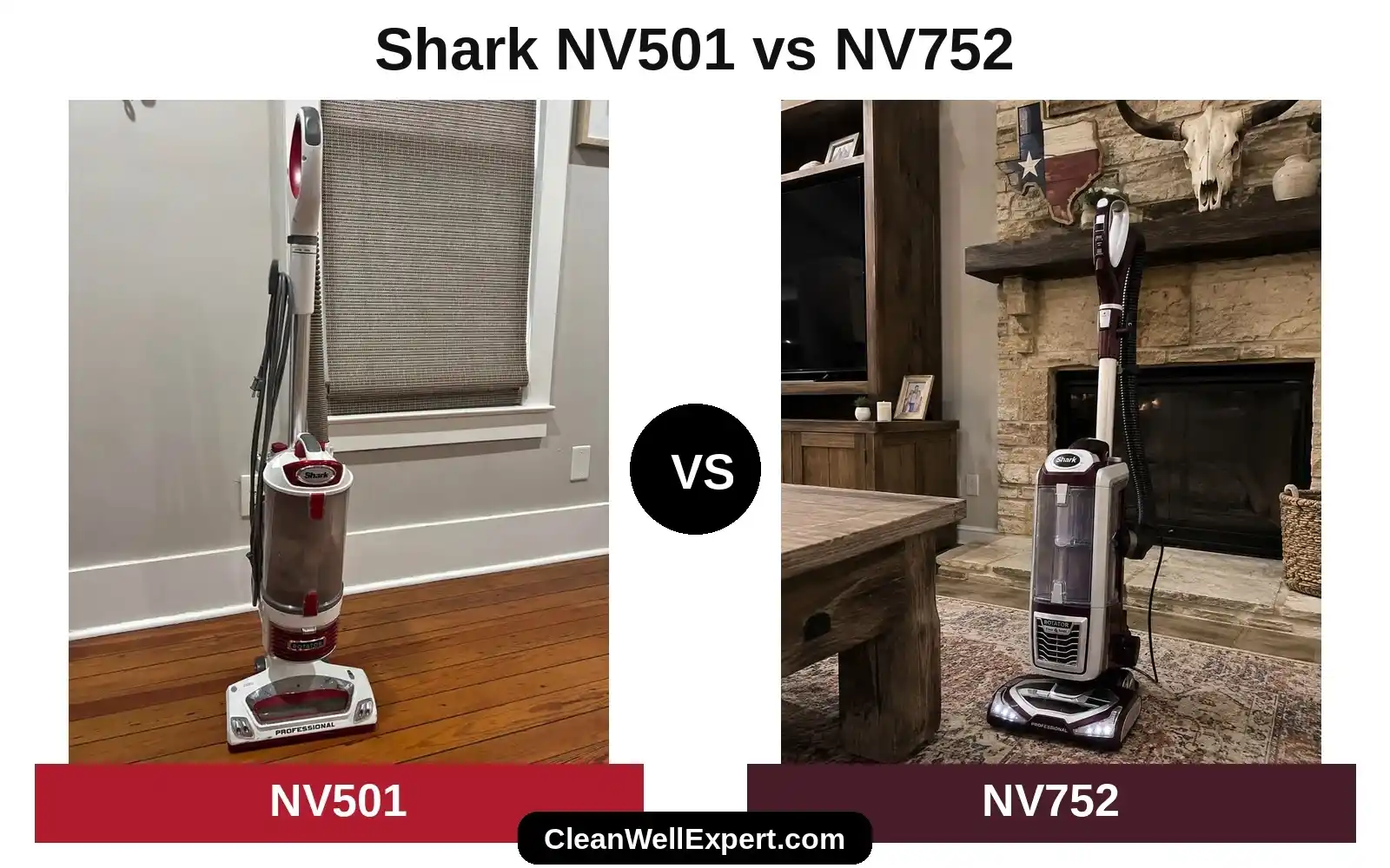 Shark NV501 vs NV752